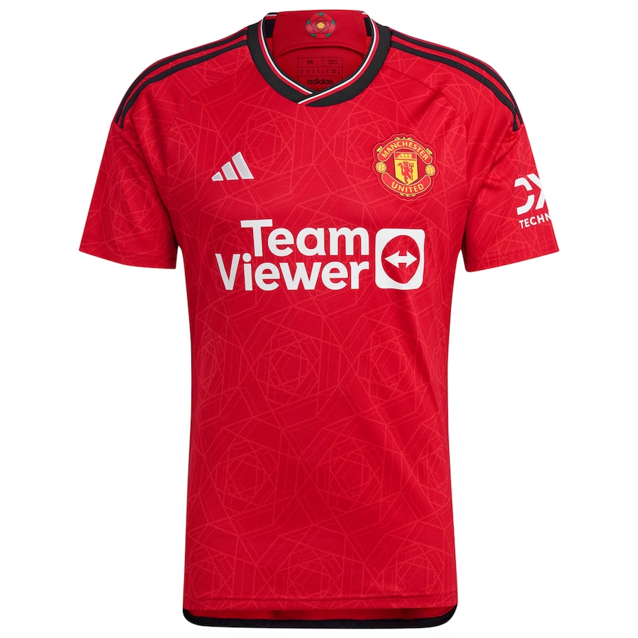 Adidas Manchester United Home Shirt 2023-24 MOUNT - UCL - Mens