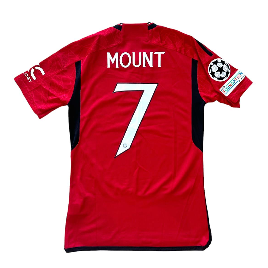 Adidas Manchester United Home Shirt 2023-24 MOUNT - UCL - Mens